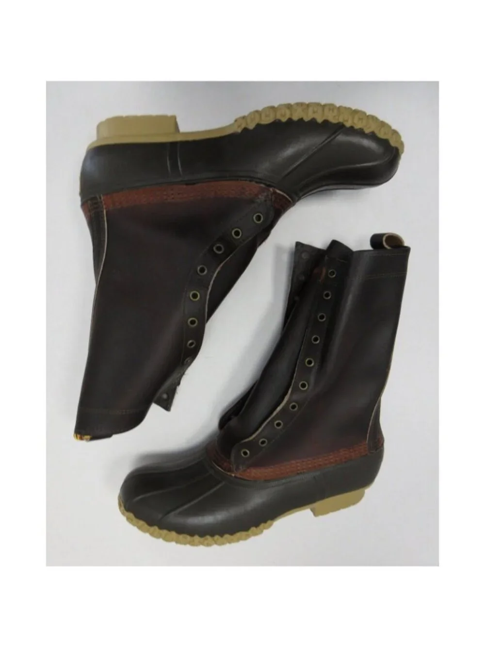 LL Bean Duck Boots 11 D Maine Signature Leather Hunting Shoes  USA